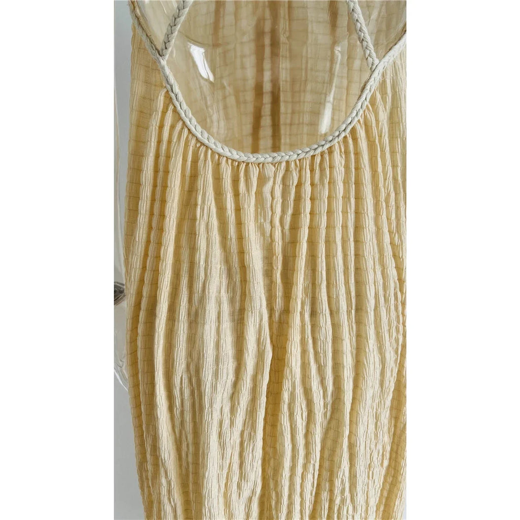 5 Colors Hollow Out Backless Crochet Knitted Tunic Beach Cover Up Cover-ups Beach Dress Beach Wear Beachwear Female Women V5429