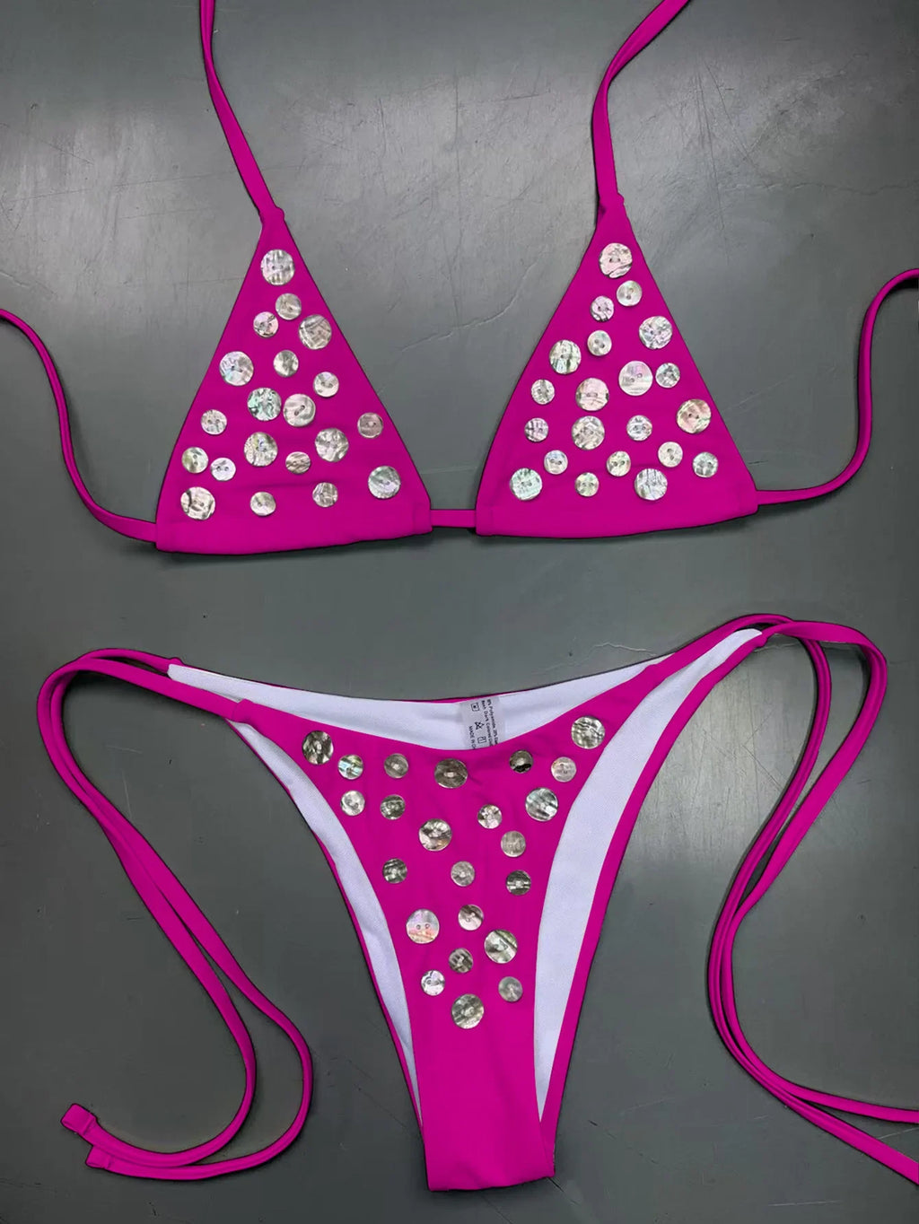 Sexy Brozing Diamond Bikini 2026 Women Luxury White Push Up Bandage Thong Swimsuit Summer Bathing Suit Micro Swimwear Biquini