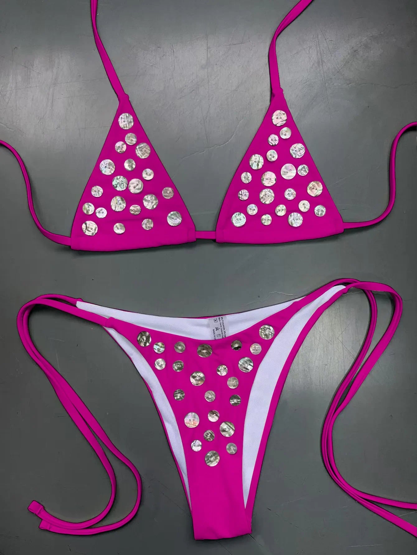 Sexy Brozing Diamond Bikini 2026 Women Luxury White Push Up Bandage Thong Swimsuit Summer Bathing Suit Micro Swimwear Biquini