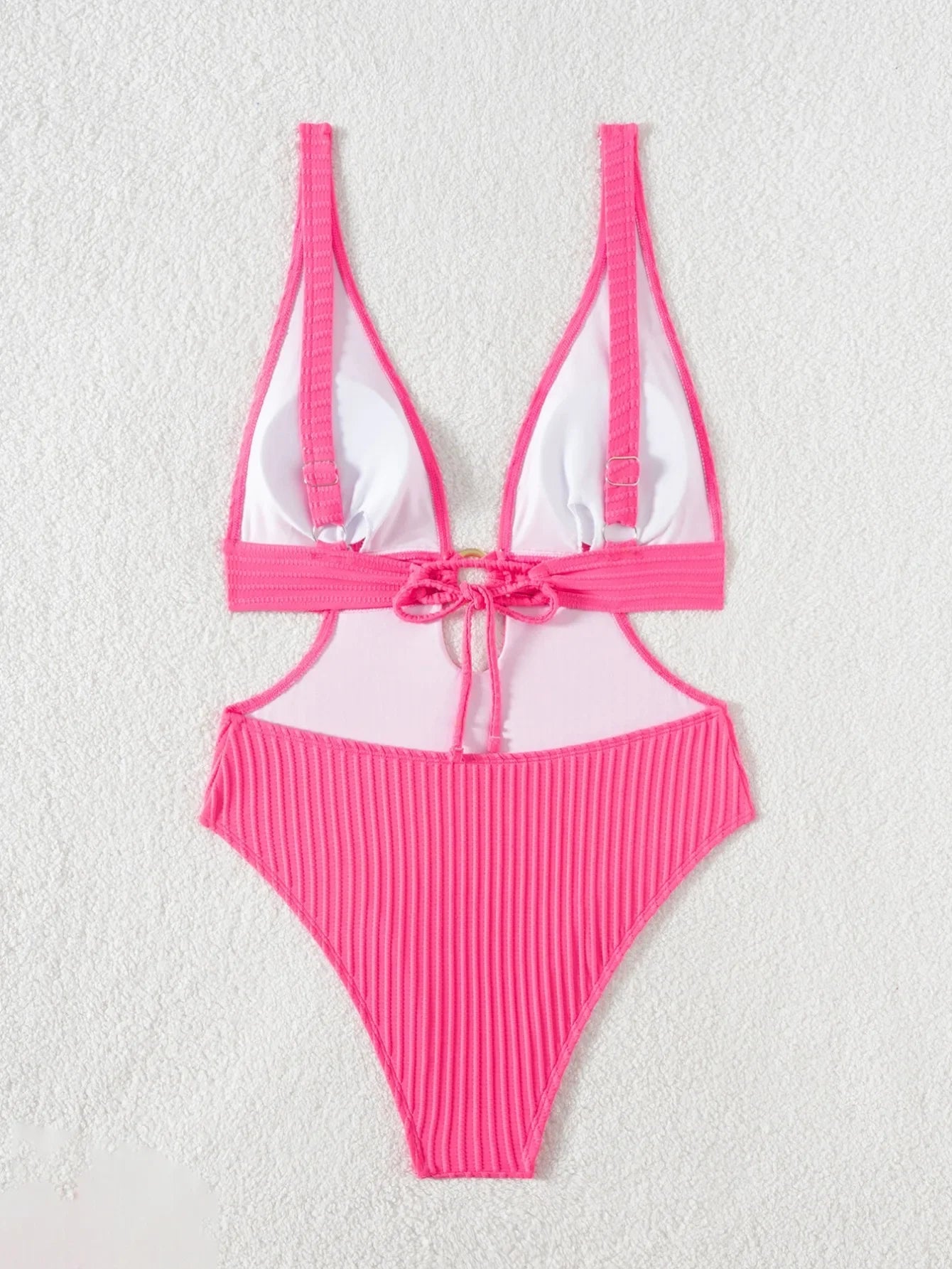 2026 Deep V Neck Cut Out Women Swimwear One Piece Swimsuit Female High Leg Cut Monokini Bather Backless Bathing Swim Beachwear