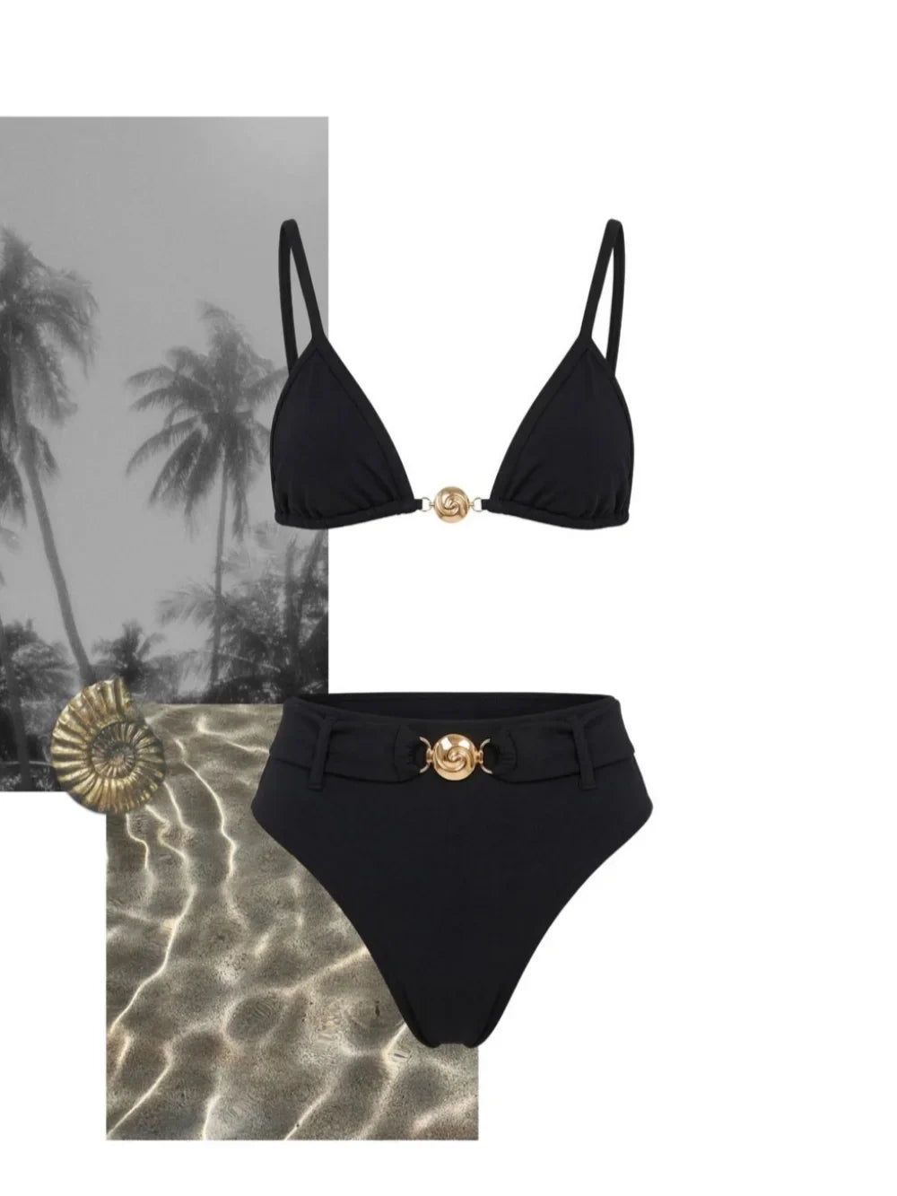 Luxury Underwire Metal Decorated Biquini Women's Swimsuit Fashion Mujer Low Waist Bikini Swimwear Lady Bathing Suit Beachwear