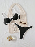 2026 Push Up Bikini Women Tie Front Swimsuit Sexy Underwire Swimwear Female Bathers Bathing Swimming Swim Suit Summer Beachwear