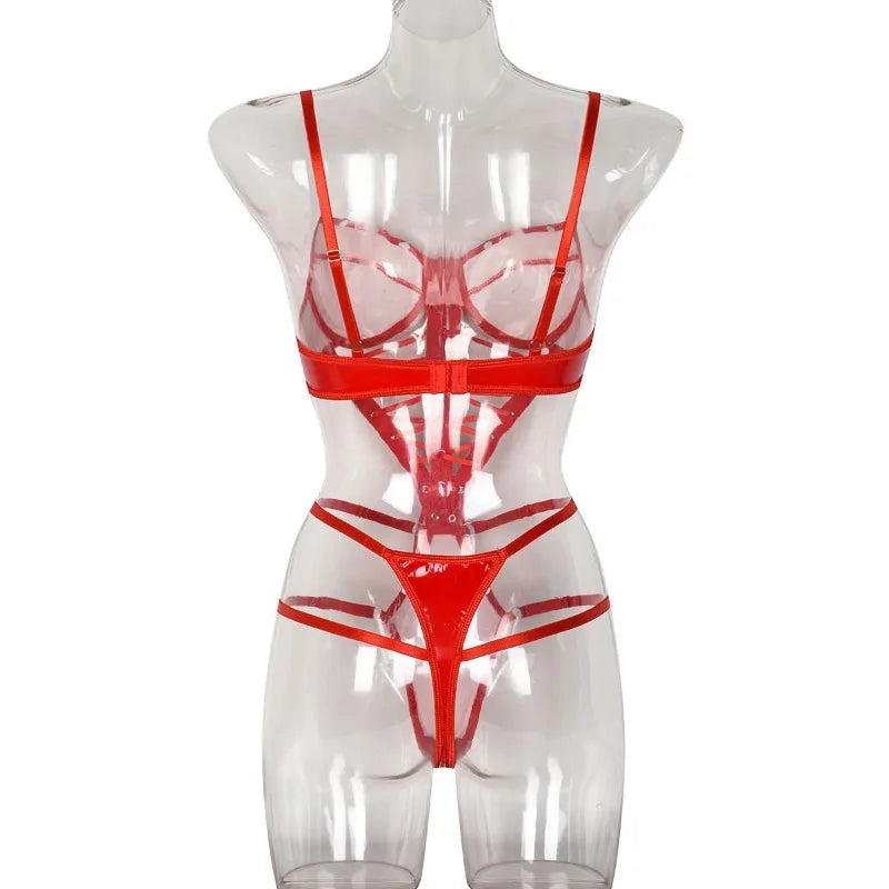 Toucheart Underwear Sets Sexy Lingerie Sets Woman Sexiest Bra Set Full Network Lingerie for Sex Transparent Clothing Bra Corset
