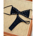 Push Up Bikinis 2025 Sexy Women Swimsuit Bandeau Swimwear Micro Bikini Set Hollow Out Beachwear Brazilian Biquini Female