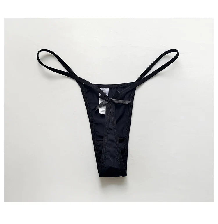 Ice Silk Sexy Women Panties G String Briefs Girls Thong Underwear Soft Thin Brazilian Low Waist Underpants Seamless Lingerie