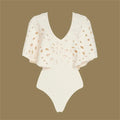 Vintage White Long Skirt Swimwear Set 2025 Women Ruffles Hollow Out Slim One Piece Swimsuit Summer Holiday Bathing Suit Monokini