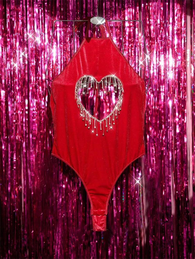 Valentine's Day Hot Girl Sexy Bodysuit Christmas Underwear