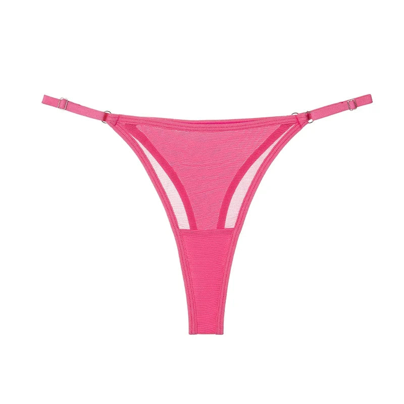 Sexy Girls G String Lace Panties Women Briefs Hollow Out Transparent Thong Thin Underwear Female Low Waist Lingerie Size S-XL