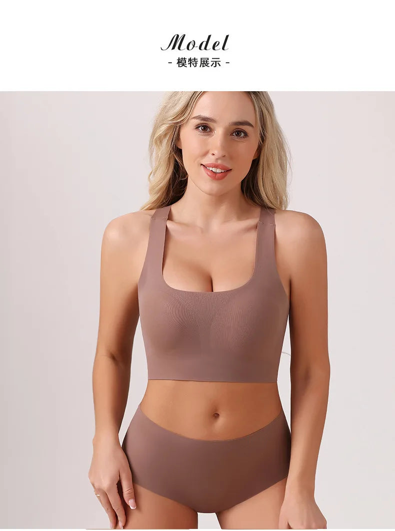Women's Underwear Sexy Seamless Bra and Panty Set Wire Free Brassieres Female Womens Lingerie Underwear & Sleepwears