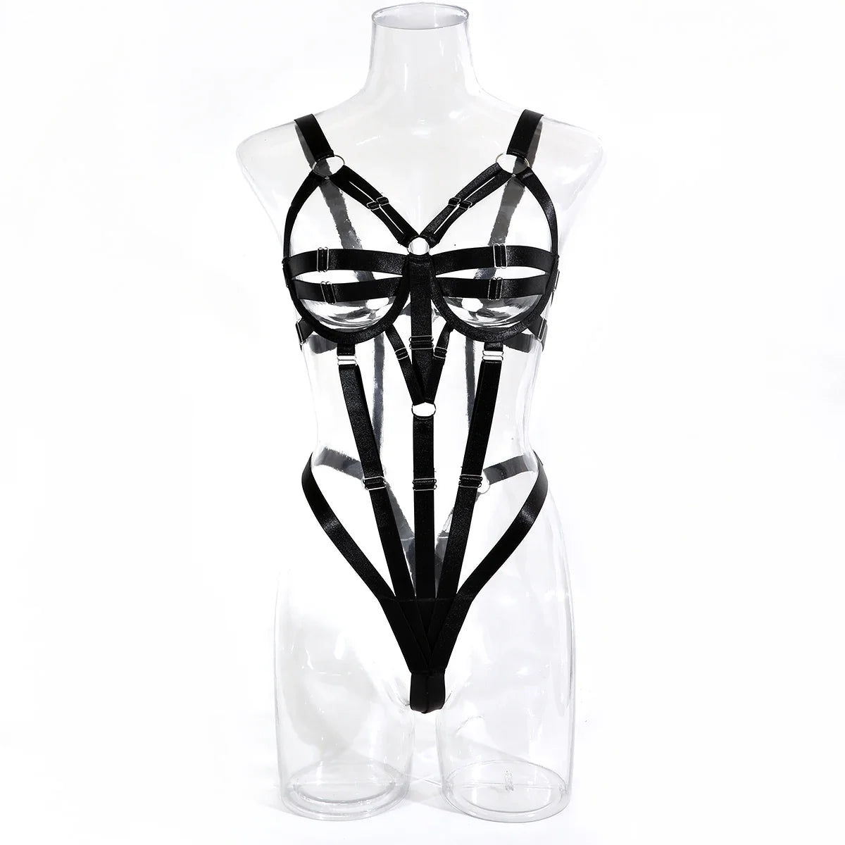 Women Sexy Pu Leather Full Body Harness Belt Waist Corset Belt Bondage Bdsm Bodysuit Gothic Fetish Exotic Clothing