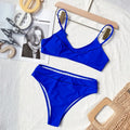 Bikini 2026 Sexy Blue Swimwear Swimsuit Women Bikinis Set Bathing Suit Beach Bikini Female Push Up Mujer Costumi Da Bagno Donna