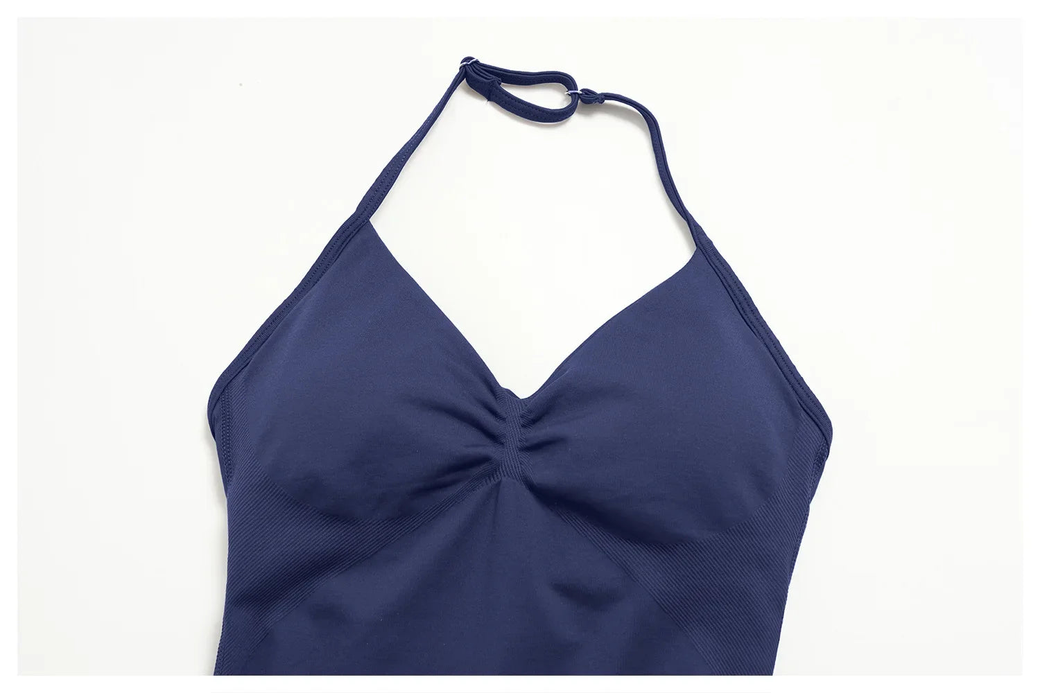 2pcs Seamless Lycra Sports Yoga Sets Women's Hanging Neck Tank Top High Elasticity Hip Lifting Shorts Workout Outfits Tracksuit