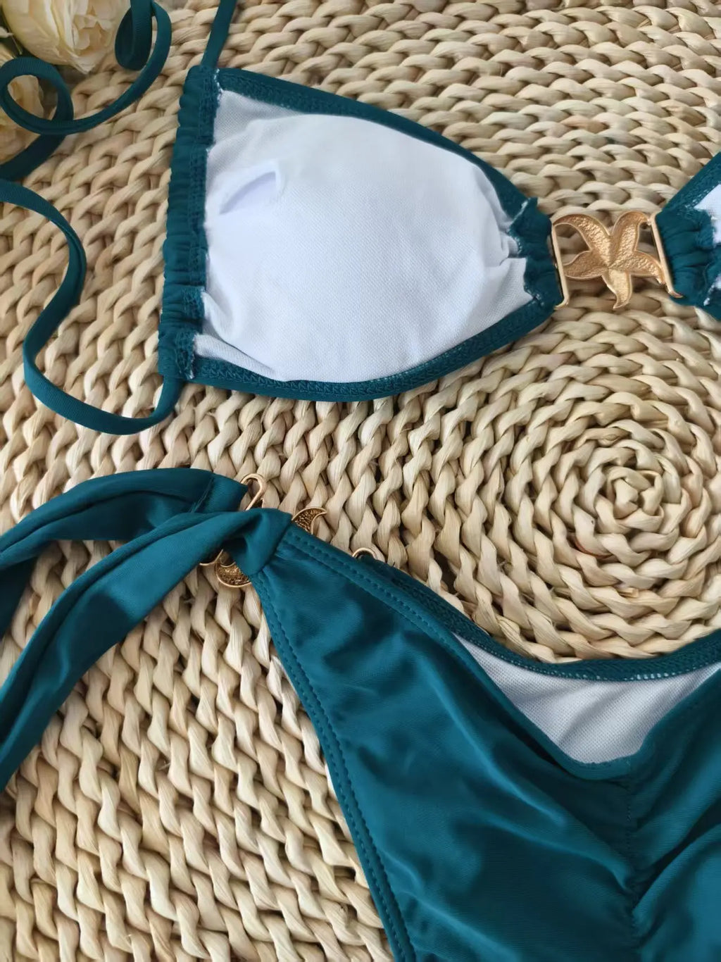 2026 Starfish Strappy Thong Bikini Women Swimwear Female Sexy Swimsuit Solid Bathers Bathing Swimming Swim Suit Beachwear