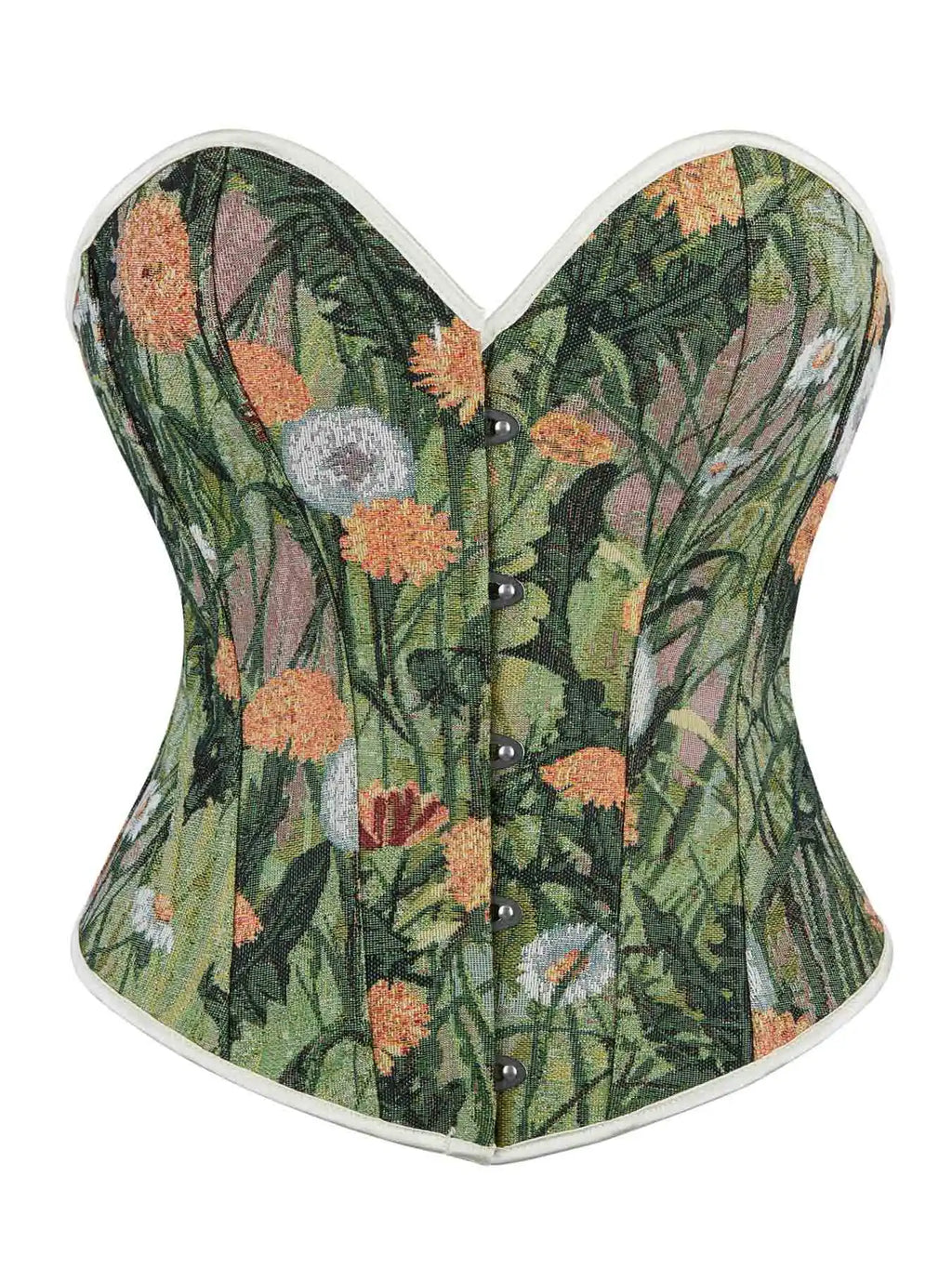 New flower green lace-free ladies' chest-holding and palace body-shaping tops