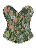 New flower green lace-free ladies' chest-holding and palace body-shaping tops