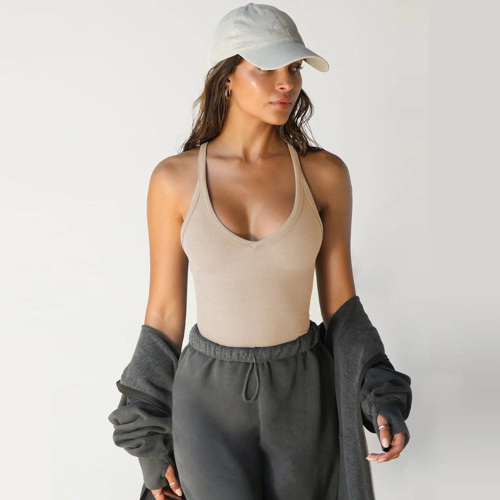 Sporty Style Tank Top Women Yoga Style Vest Solid Color Slim Fit Strapless Sportswear 2026 New Summer Dress up Female Clothing