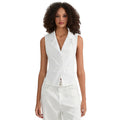 Women's Summer Halter Neck Tops Fashionable Solid Color Sleeveless Deep V Neck Open Back Slim Fit Vest for Party Daily Wear
