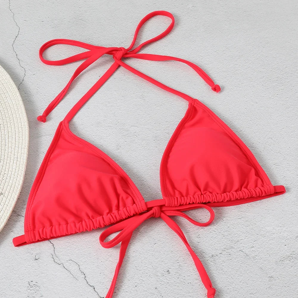 3 Pieces Bikini Set With Skirt  Tie Dye String Thong Bathing Suit Women Swimsuit Female  Swimwear Beach Wear Swim Lady Summer