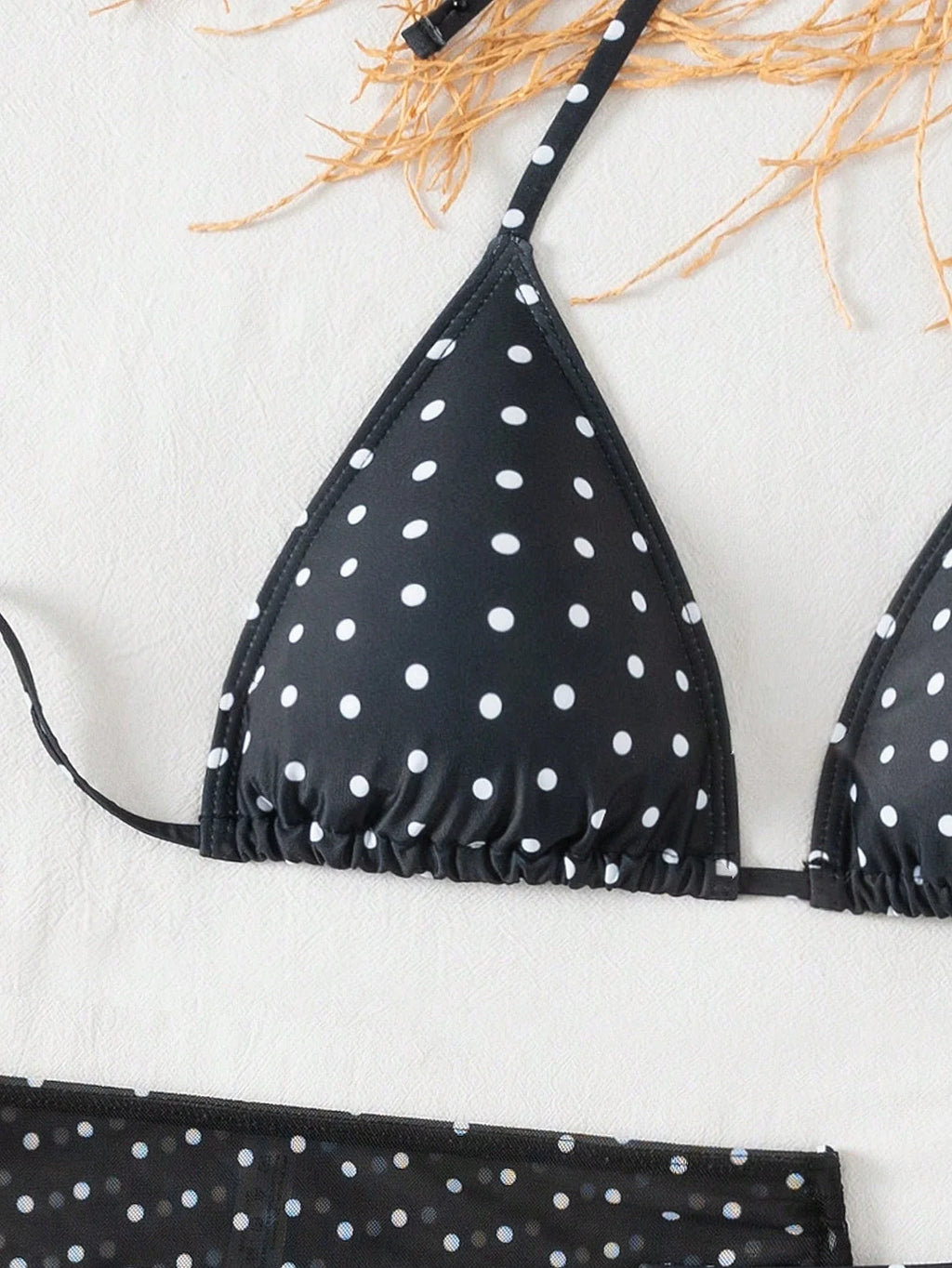 3 Pieces Triangle Halter Bikini 2026 Women & Beach Skirt Swimwear Female Printed Swimsuit Bathers Bathing Swimming Swim Suit