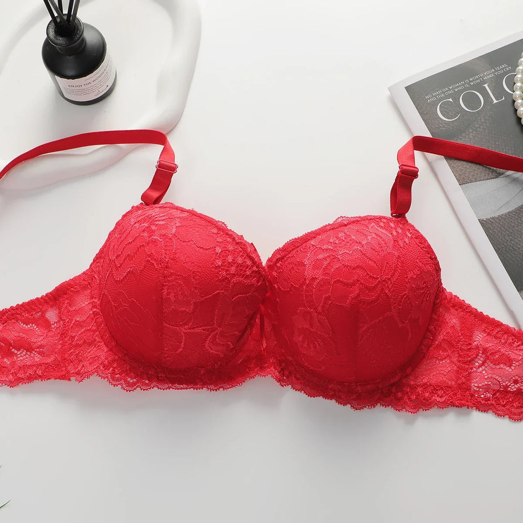 2-piece Sexy Multi-color Lingerie Set For Women's Gathering Push Up Underwear For Women's Flower Underwear Set A2155