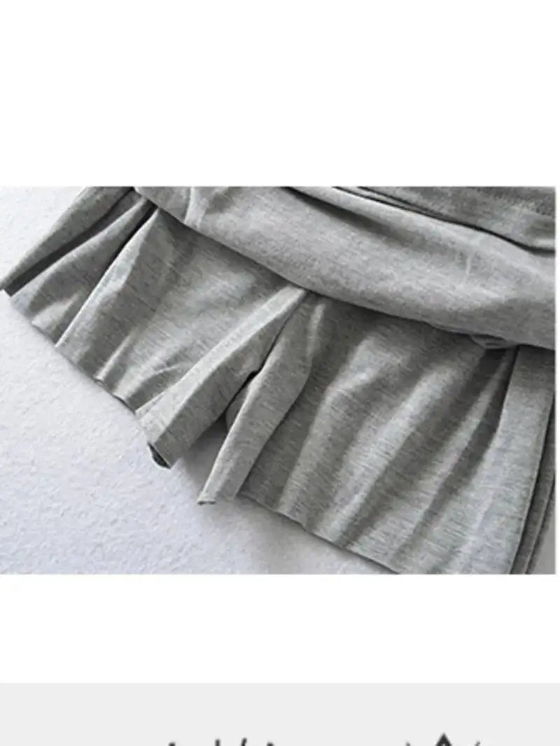 Pure Desire Sexy High Waist Slimming Belt Safety Pants Wrinkle Wrapped Hip Skirt Short Skorts Slim Sweet Women Korean CTO1