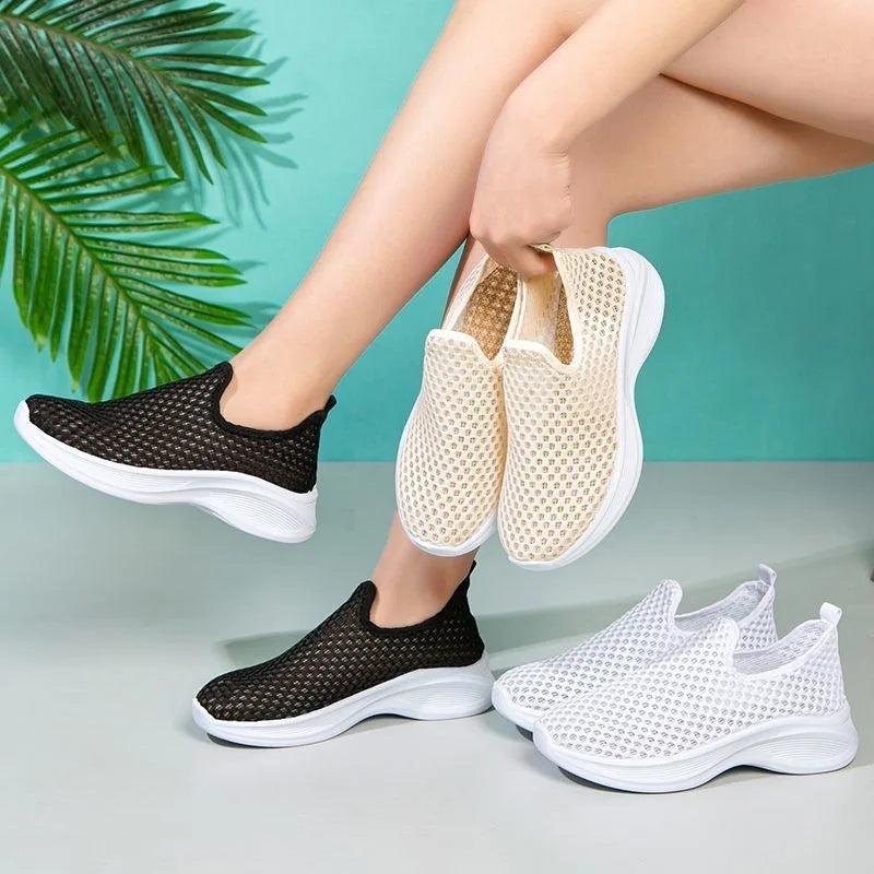 2026 New Women's Summer Breathable Mesh Flat Shoes Women's Shoes Casual Sneakers Shoes,