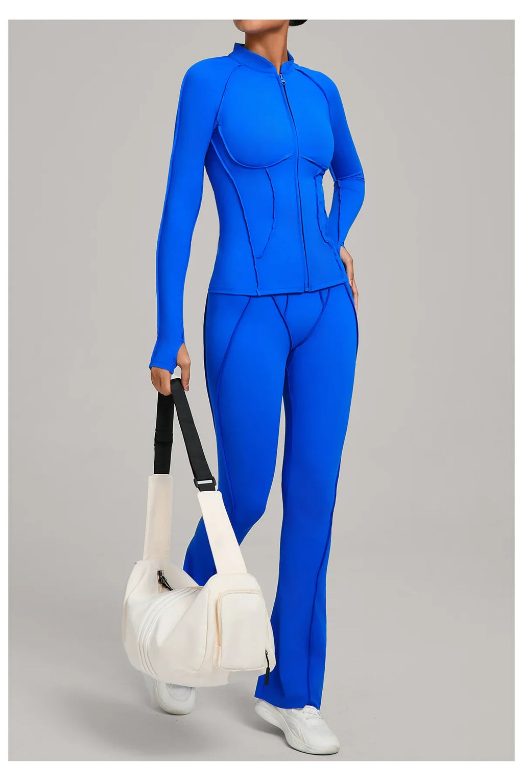Women Tracksuit 2PCS Yoga Suit Sports Set Gym Set Running Outfits Workout Clothes Sports Long Sleeve Athletic Wear Yoga Clothing