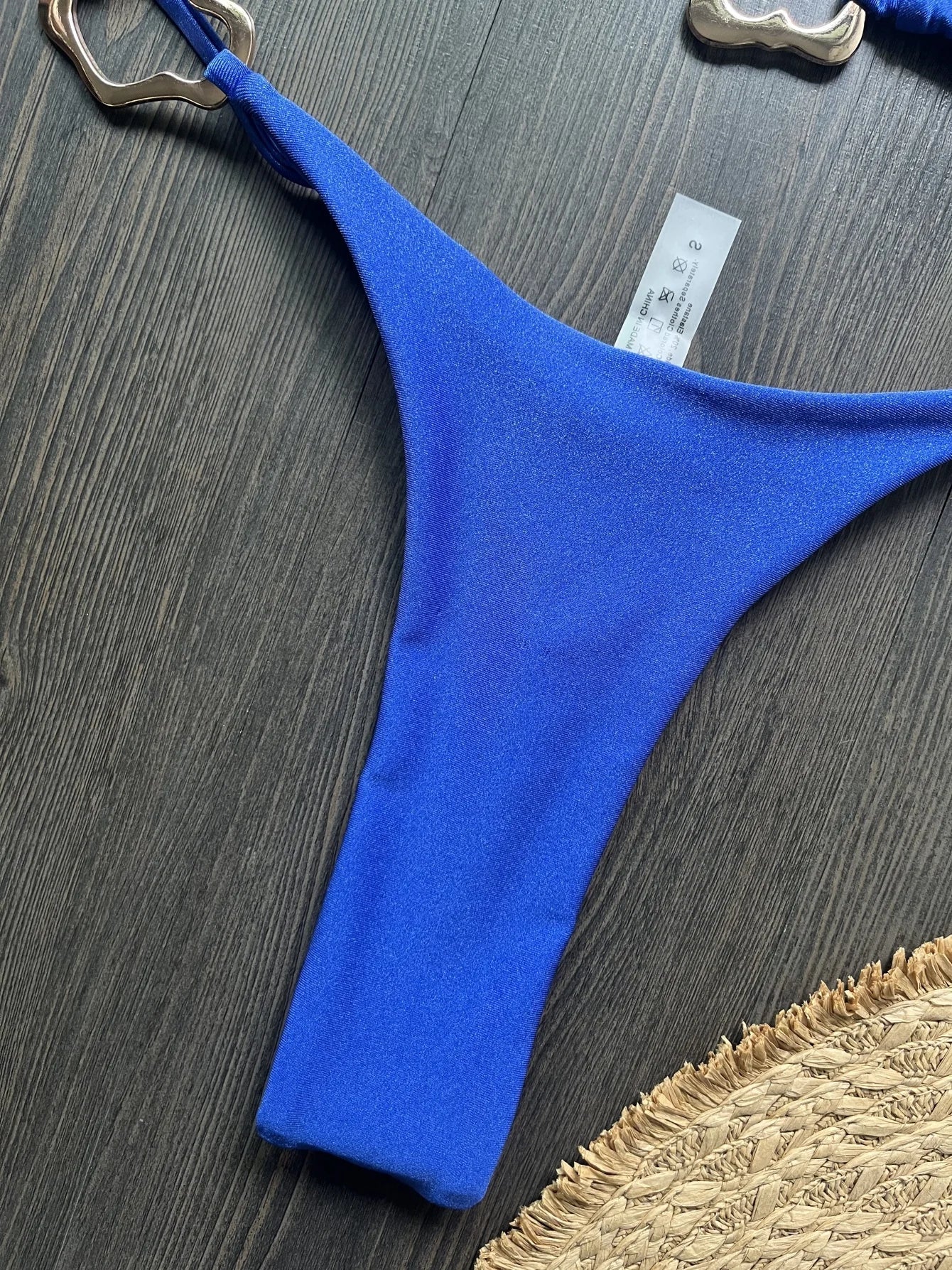 New Sexy Bikini Solid Color Lace-up Split Two-piece Swimsuit for Women