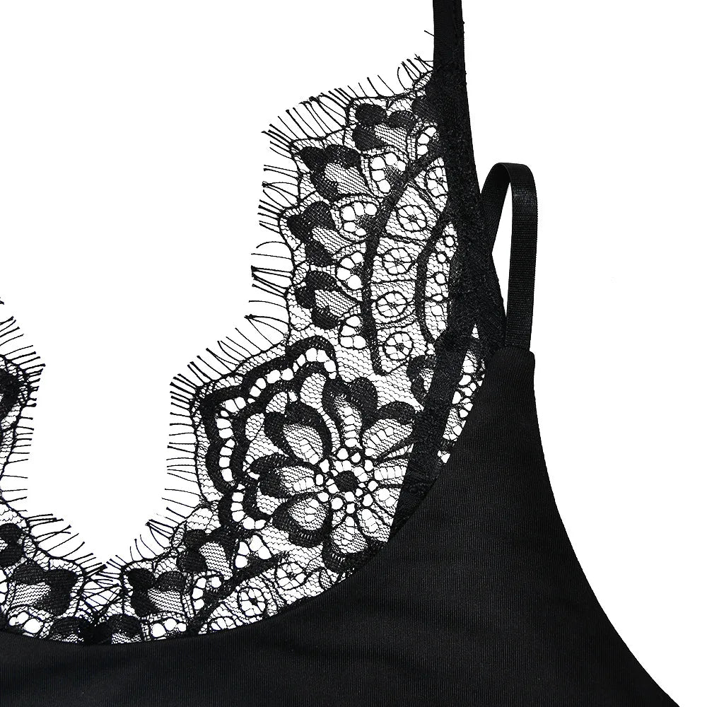 FDYOUI Women Sexy Sleeveless Lace Patchwork Pink Bodysuits 2026 Summer Halter Lace-up Backless One Piece Party Club Jumpsuit Top