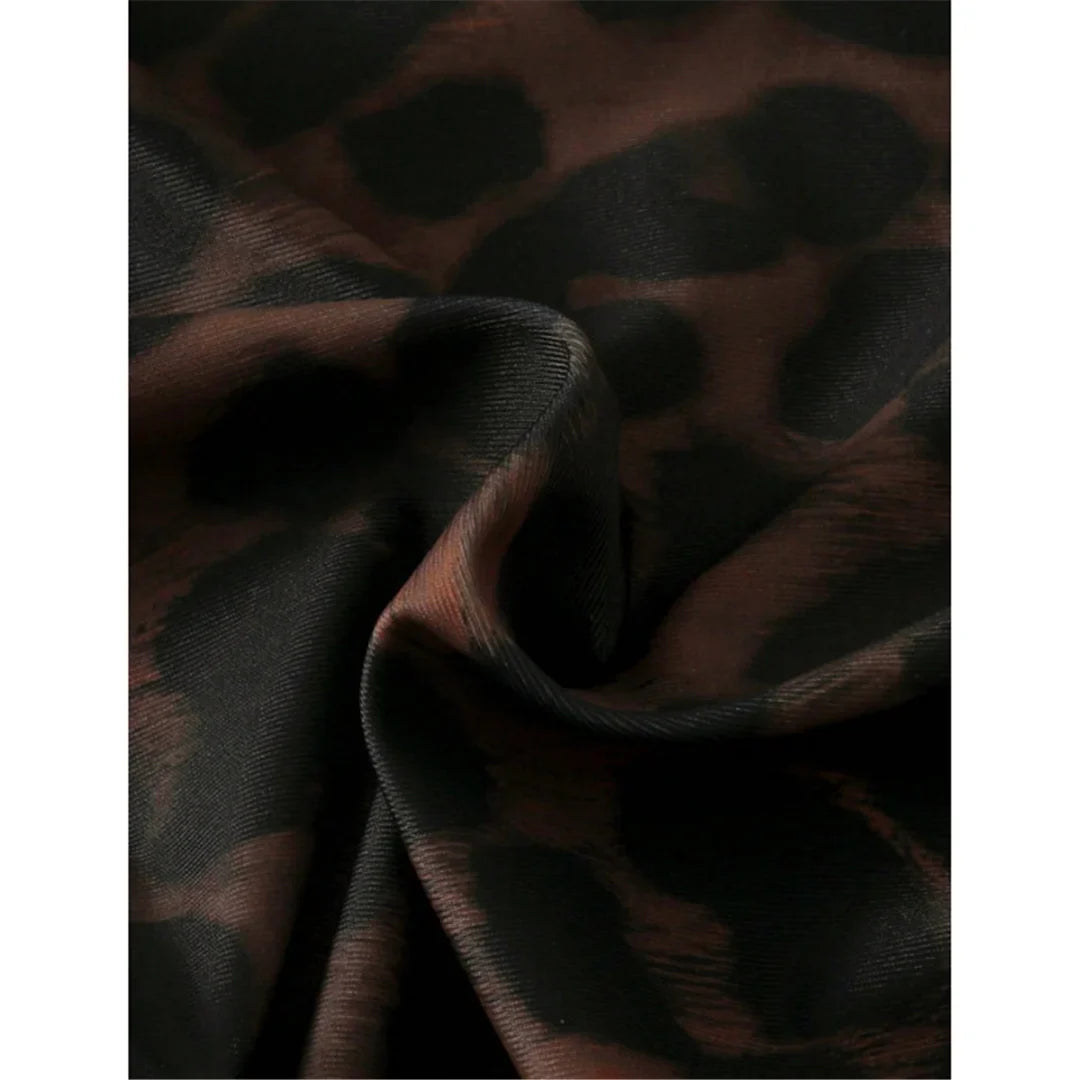 S - XL New Leopard Printed Bandeau Women Swimwear One Piece Swimsuit Female High Leg Cut Monokini Bather Bathing Suit Swim V8051