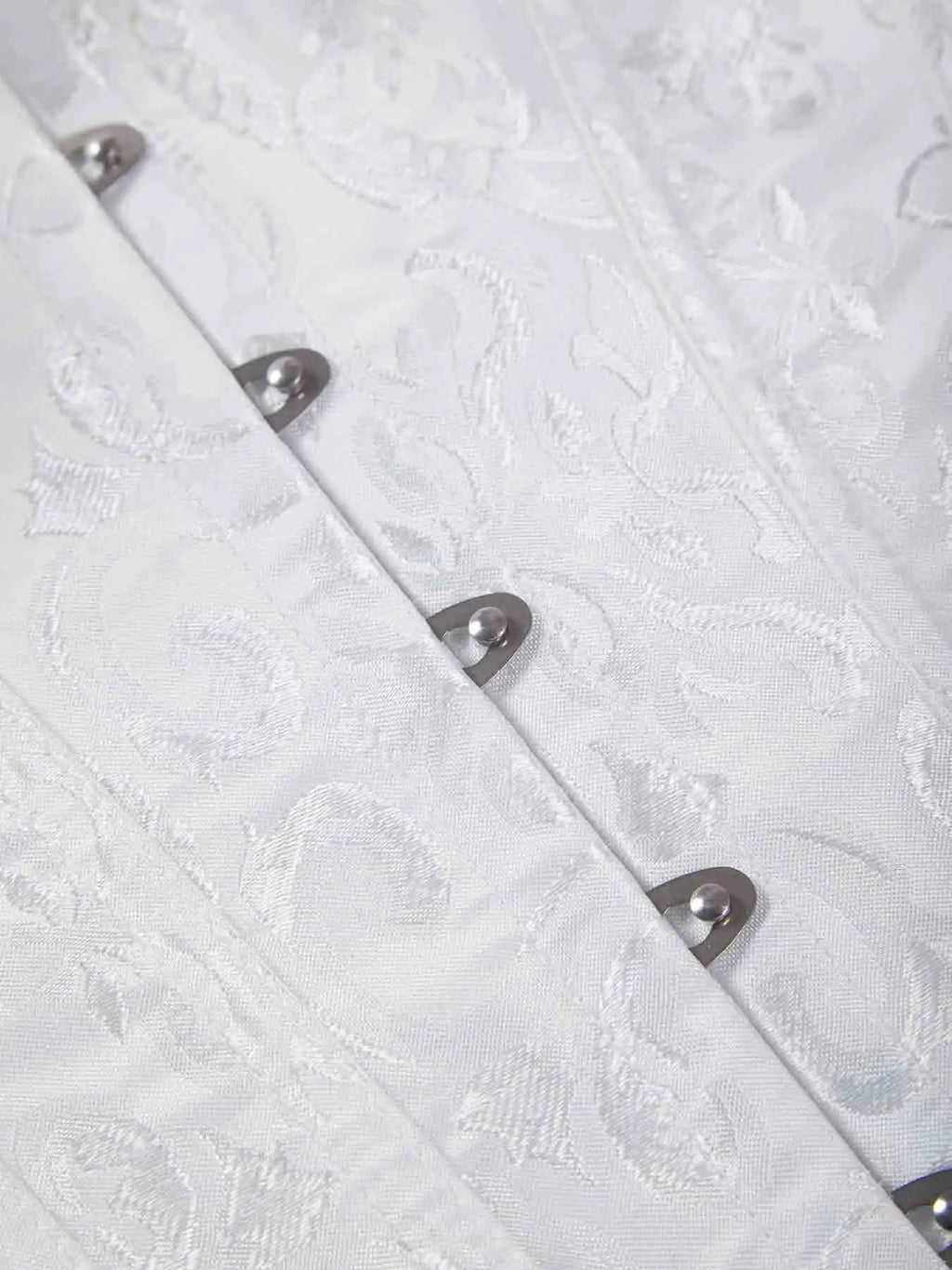 Chest corset with satin ruffled sleeves and waist-tightening palace corset at the back of the shoulder.