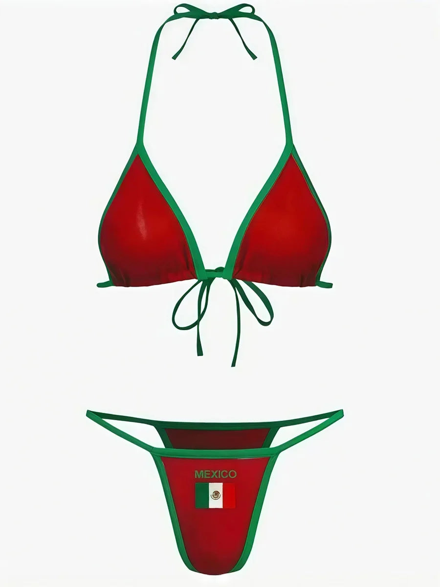 Extreme Mini Micro Brazilian Bikini Women Swimwear Female Swimsuit Two-pieces Bikini Set Thong Halter Bathing Suit Swim Lady