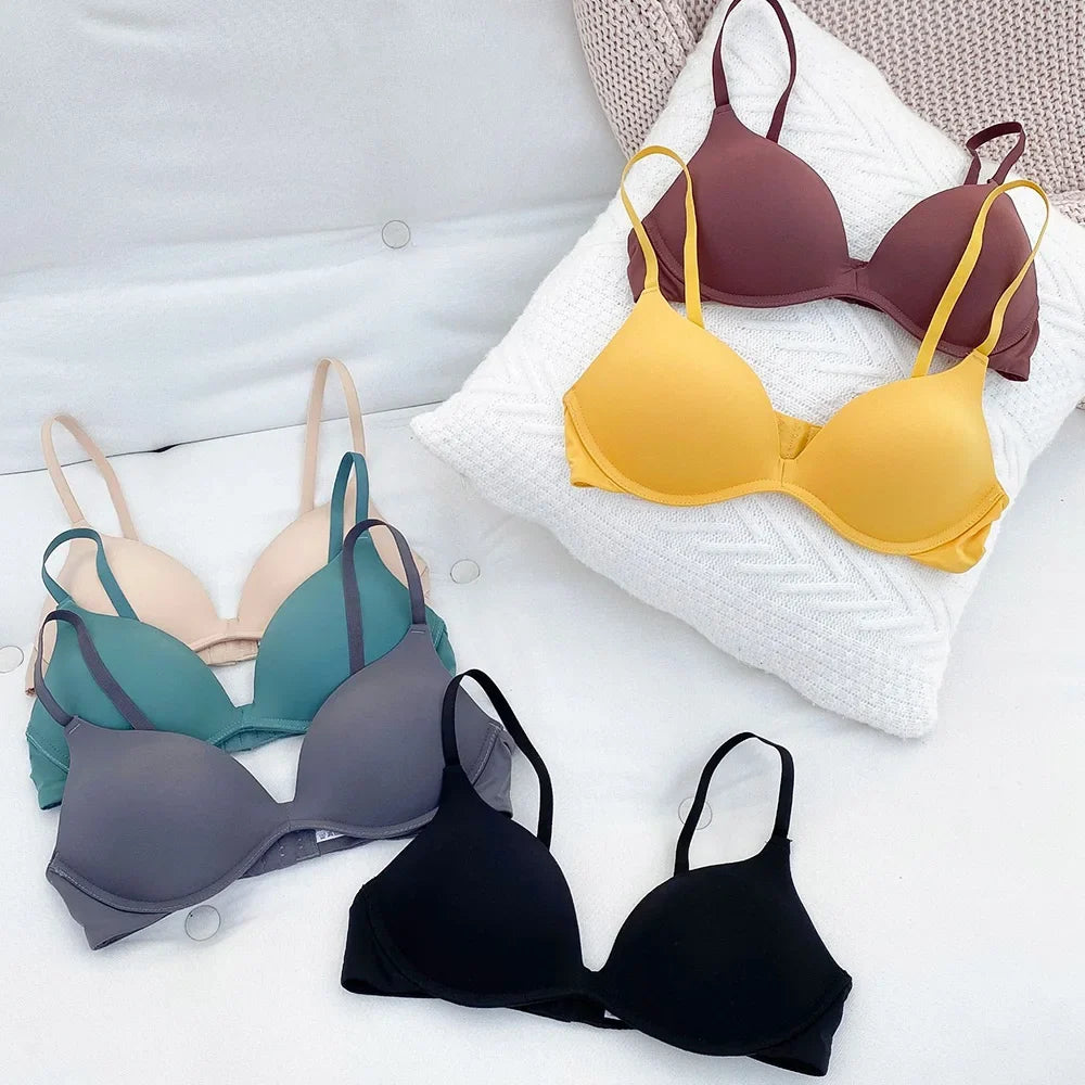 Womens Bra Wireless Gather Lingerie Sexy Bralette Underwear Development Stage Bras BH Tops Size AAA AA A B Cup