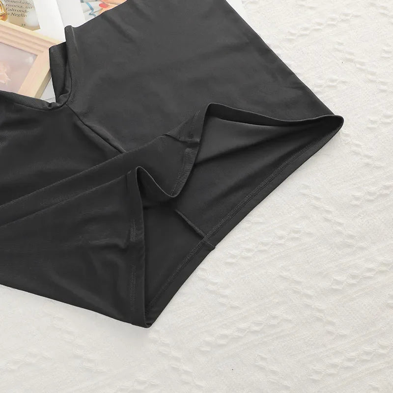 Women's Oversized Underwear With Ice Silk Seamless And Non Tight Safety Pants, Anti Glare Suitable For Plump Women XL-4XL Z2420