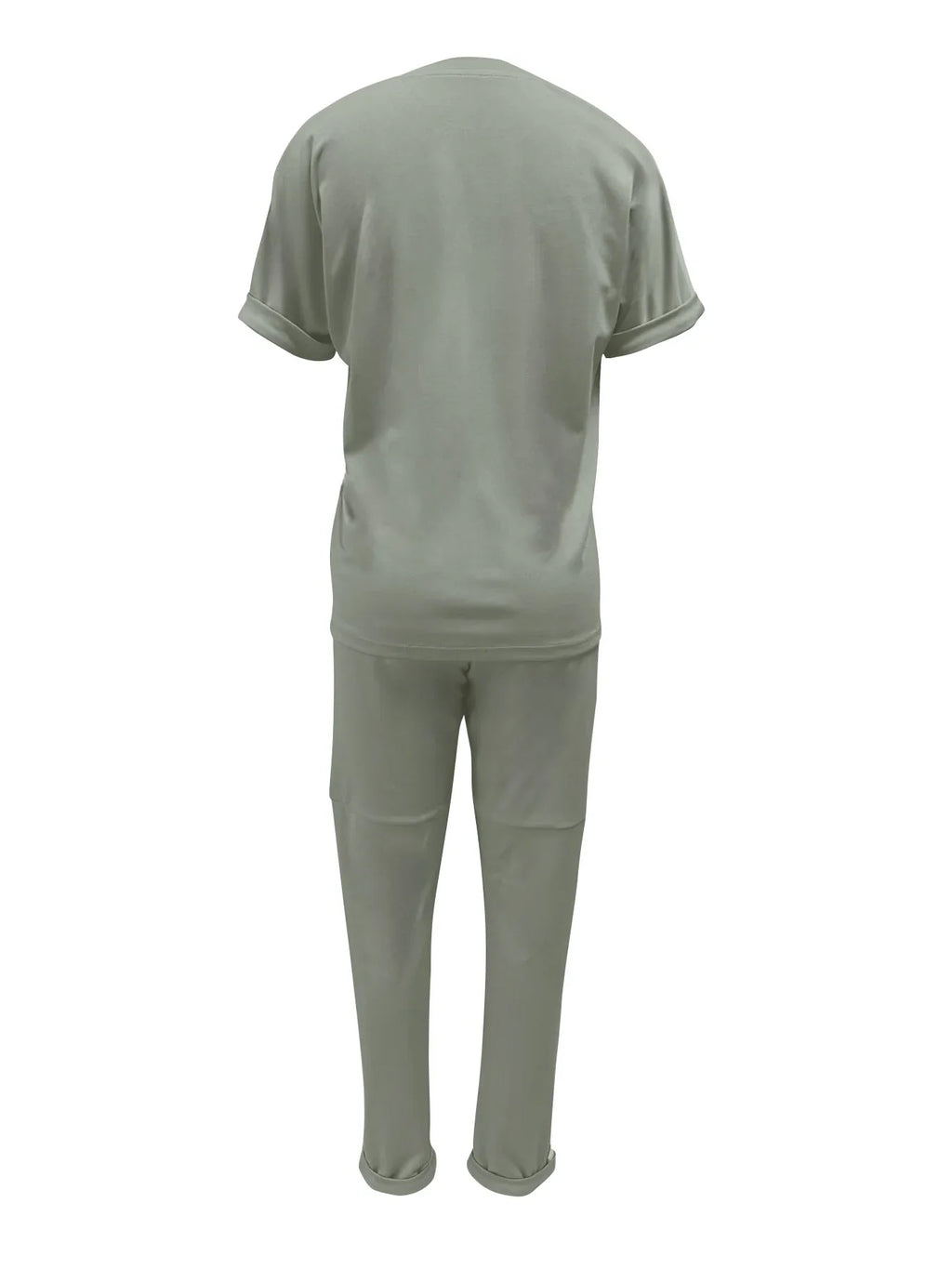 Women's suit sports casual two-piece short-sleeved suit plus size mom
