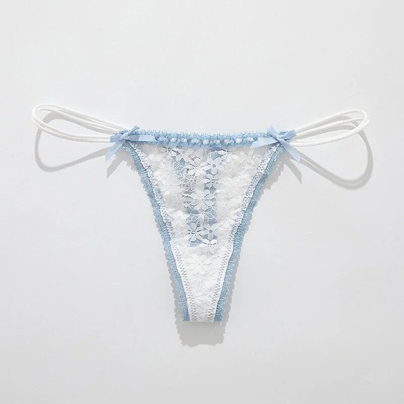 Lace Girls G String Sexy Panties Women Underwear Briefs Hollow Out Thong High Quality Transparent Underpants Lingerie Intimates