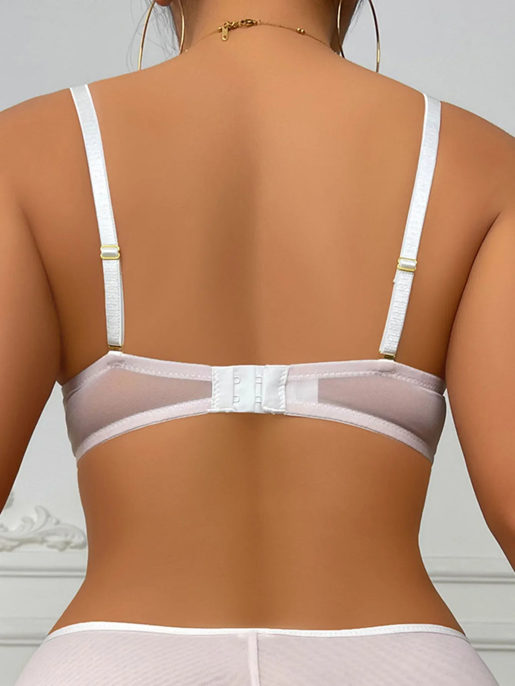 sheer and embroidery sexy Minimizer Bras for Women Large Bust Full Coverage Lace Plus Size Bra with no padding underwire