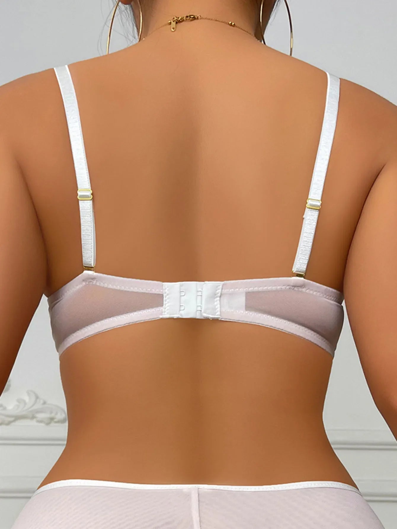 sheer and embroidery sexy Minimizer Bras for Women Large Bust Full Coverage Lace Plus Size Bra with no padding underwire