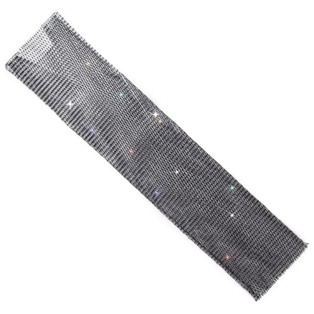 XS-2XL 15 Colors Rhinestones Fishnet Dress O-Neck Grid Swimsuit Bikini Cover Up Beach Pool Party Cover-ups for Swimwear Women