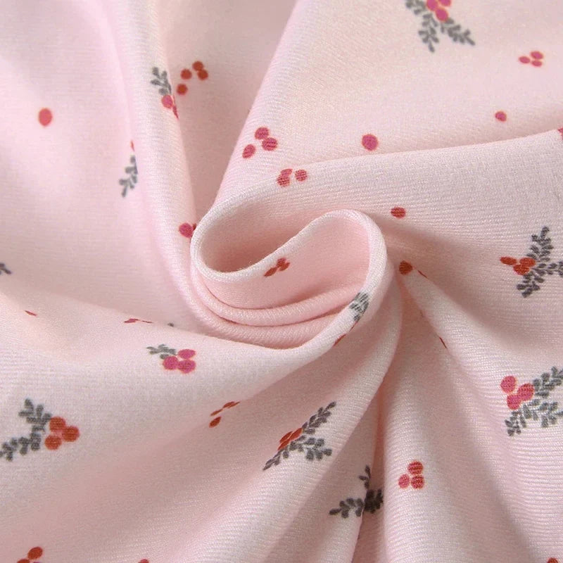 Summer Two-piece Pajamas Set for Women Sleepwear  Floral Lace Pink Sleeveless Camisoles and Slim Shorts Loungewear