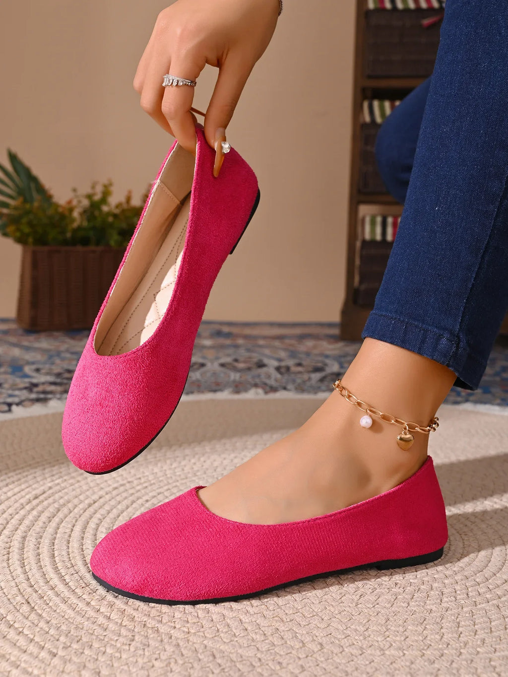 Women Flats Shoes Comfortable Knit Ballet Flat Shoes Women Casual Slip on Loafers Office Boat Sneakers Women Zapatos De Mujer