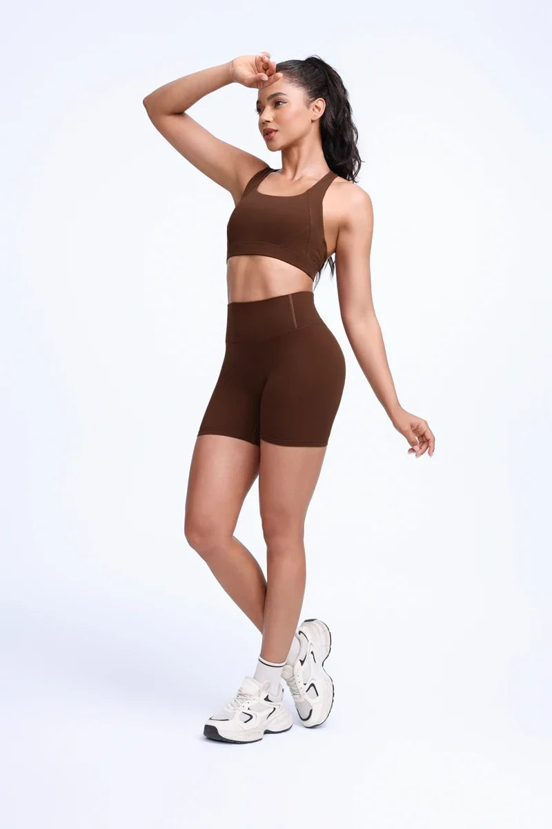 DIAS FIT JOY Cloud feeling wide shoulder strap cross beauty back removable padding sports bra Pilates cycling fitness