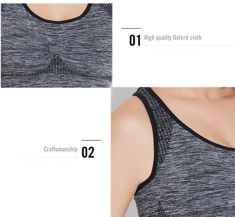 New Sports Bra Women Seamless Gym Jogging Crop Top Female Tops Yoga Fitness Shockproof Vest Sport Bras for Women Sutian Feminino