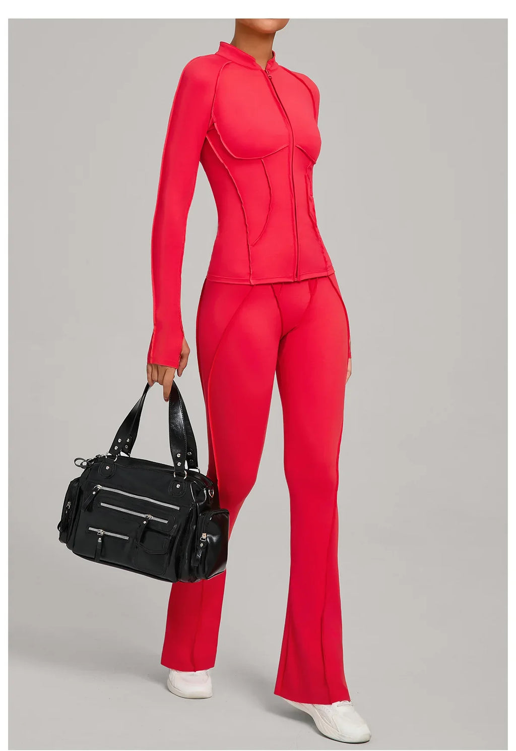 Women Tracksuit 2PCS Yoga Suit Sports Set Gym Set Running Outfits Workout Clothes Sports Long Sleeve Athletic Wear Yoga Clothing