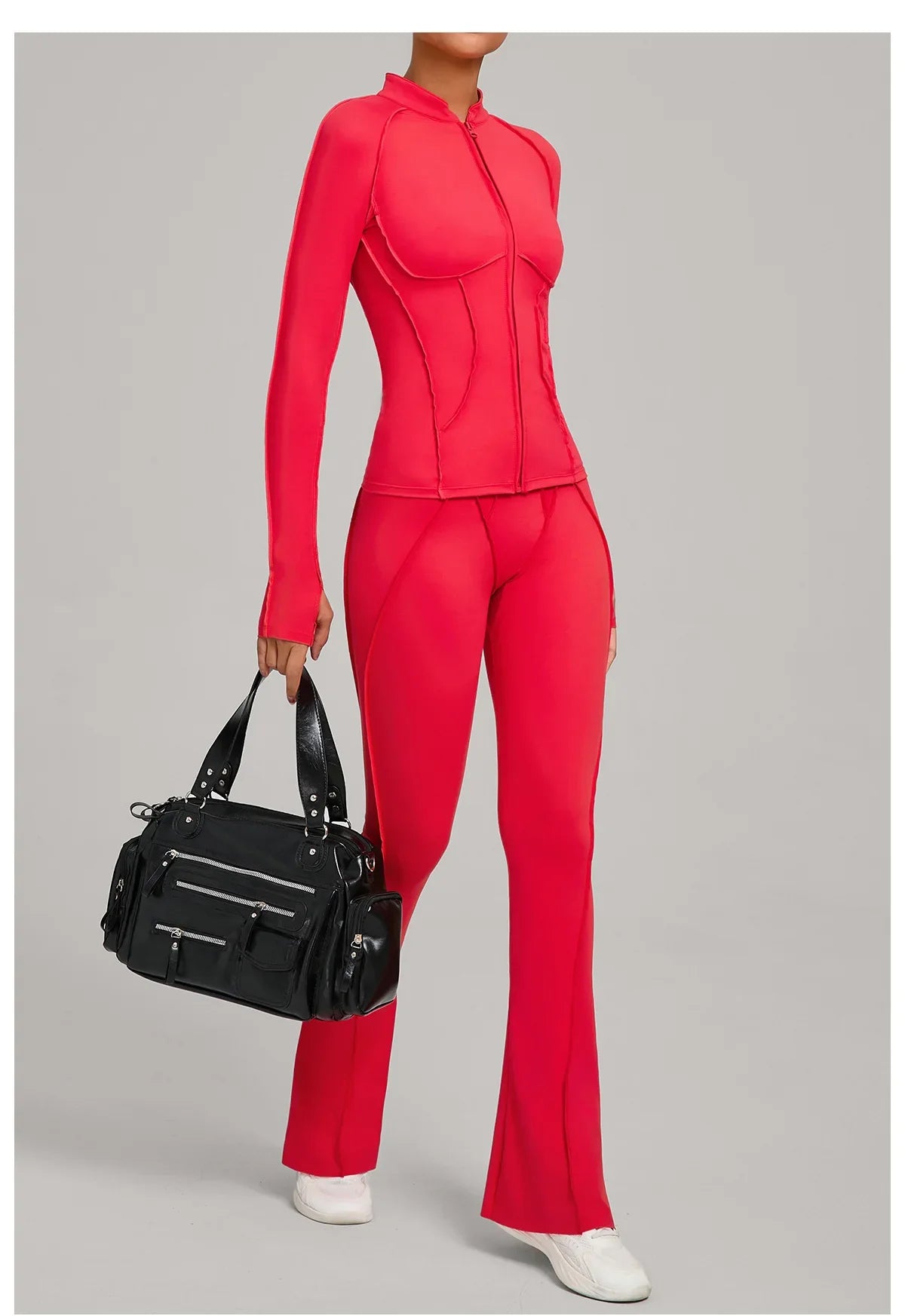 Women Tracksuit 2PCS Yoga Suit Sports Set Gym Set Running Outfits Workout Clothes Sports Long Sleeve Athletic Wear Yoga Clothing