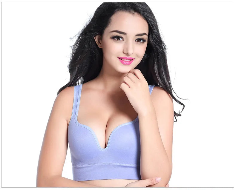 Sexy 3D Sports Bra Women Push Up Seamless Underwear Yoga Fitness Shockproof Vest Crop Tops Female Sujetador Sport Bras for Women