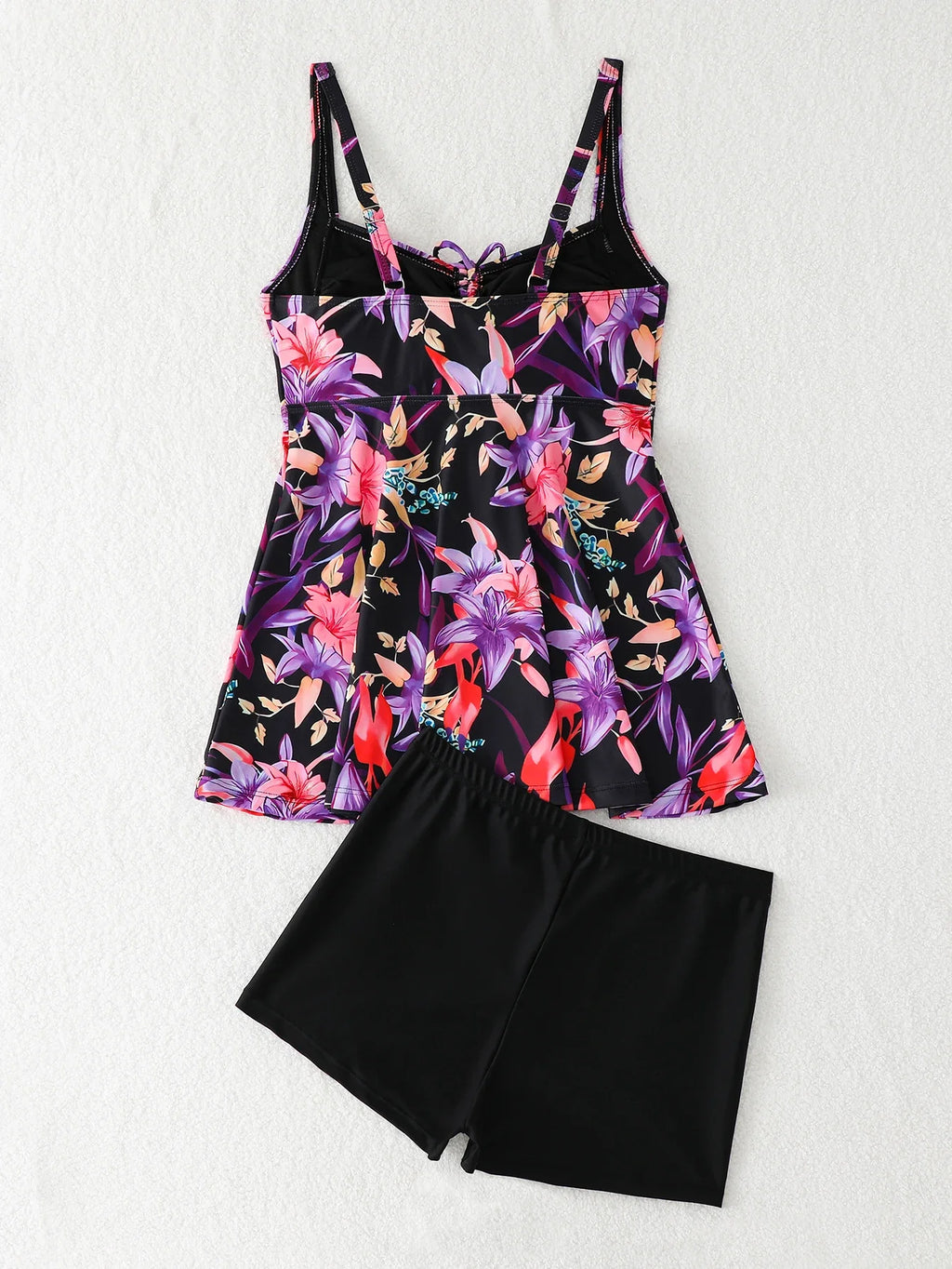 Printed Tankini Set 2026 Padded Floral Swimsuit Women Strappy Swimwear Female Beach Dress Bathers Bathing Swimming Swim Suit XL