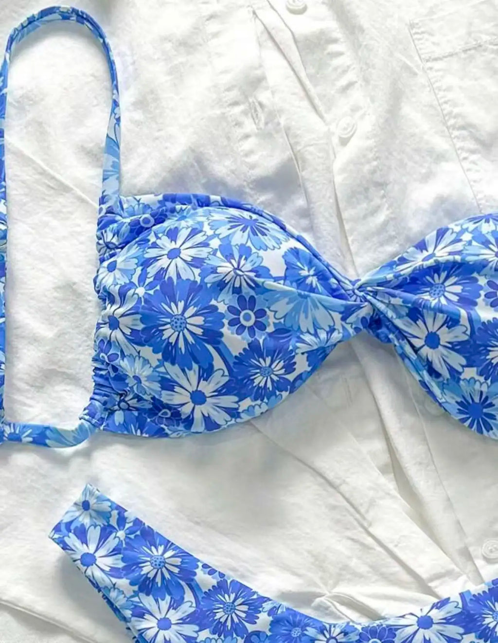 2026 Strappy Thong Bikini Women Printed Floral Swimwear Female Sexy Swimsuit Bathers Bathing Swimming Swim Suit Beachwear