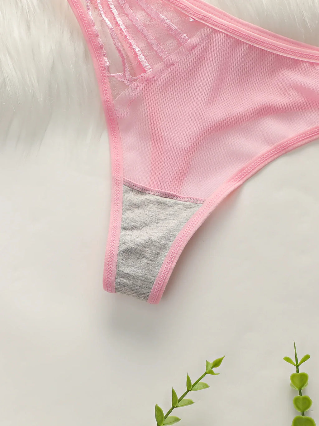 New Design High-Quality Lingerie Set With Sexy butterfly Line Mesh Plicing Women's Underwear Push Up Bra 2 Pieces YS2417