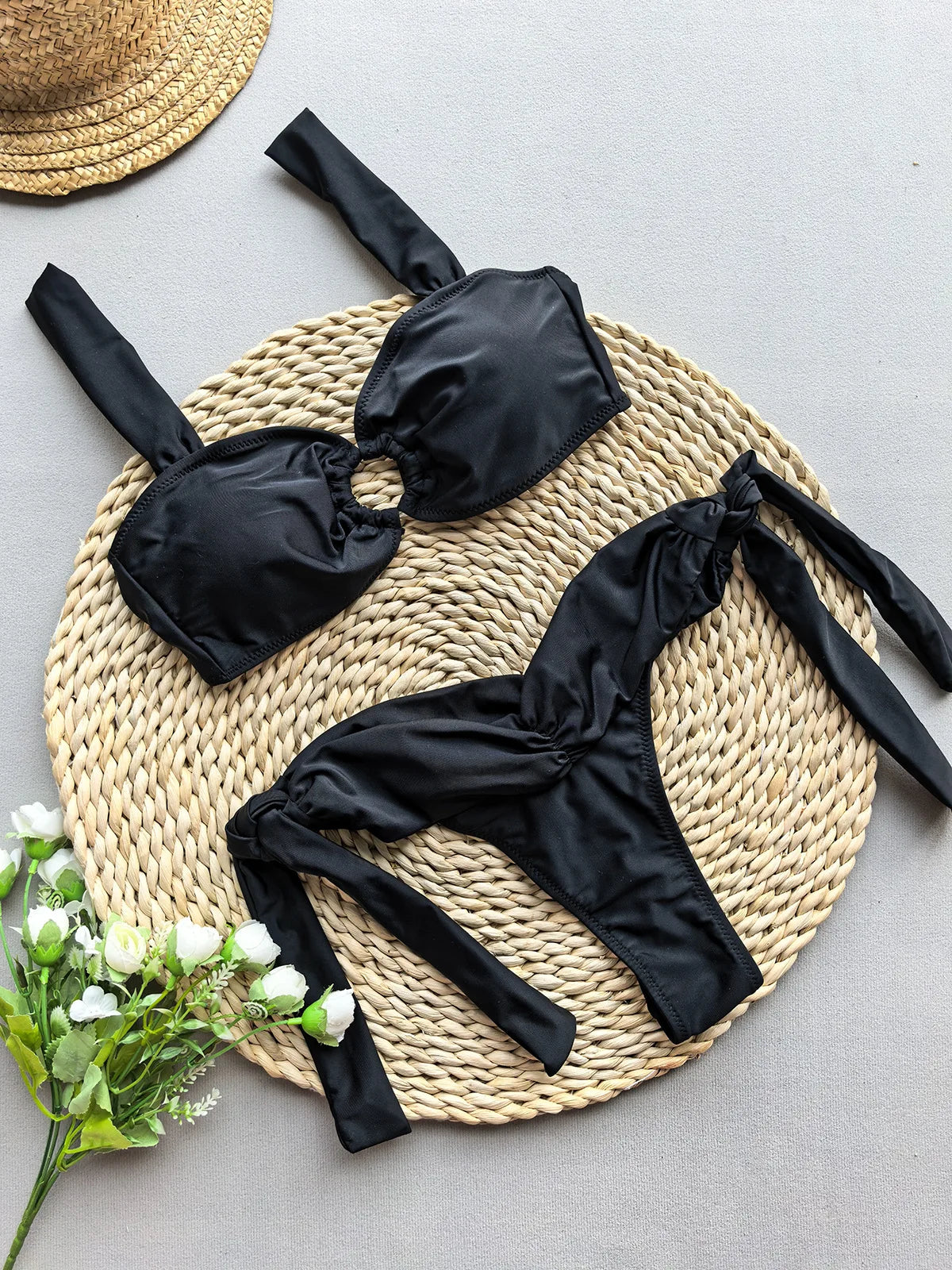 2025 New Bikini European and American Sexy Bikini Floral Split Women's Swimsuit Swimming Suit for Women Maillot De Bain